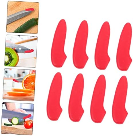 Zerodeko 30pcs Plastic Red Knife Tip Covers
