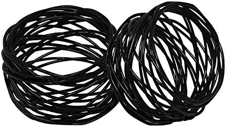 Kaizen Casa Black Napkin Rings Set 12