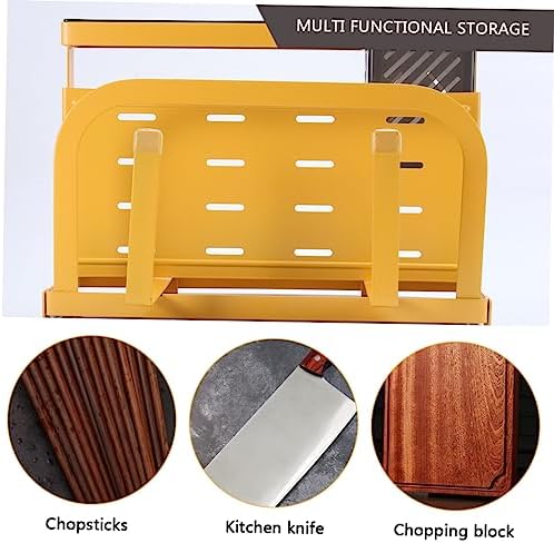 Elegant Yellow Knife Holder Space-Saving