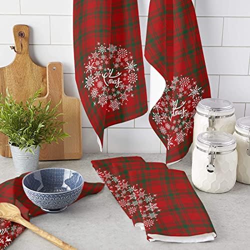 ZOE GARDEN Snowflake Kitchen Towels 2-PC