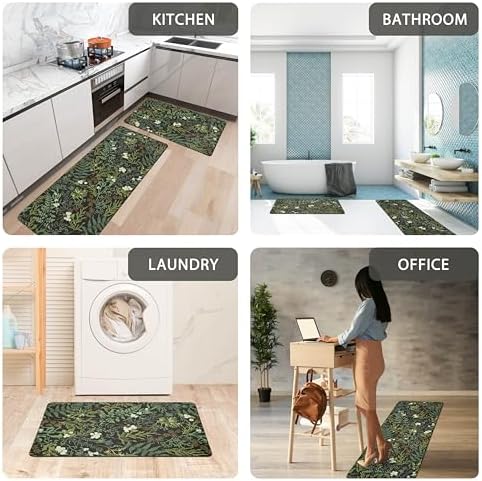2-Piece Kitchen Rugs Set