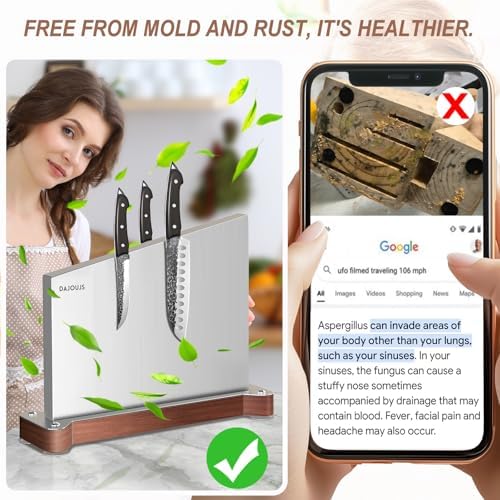 Sturdy Magnetic Knife Holder for Kitchen Use