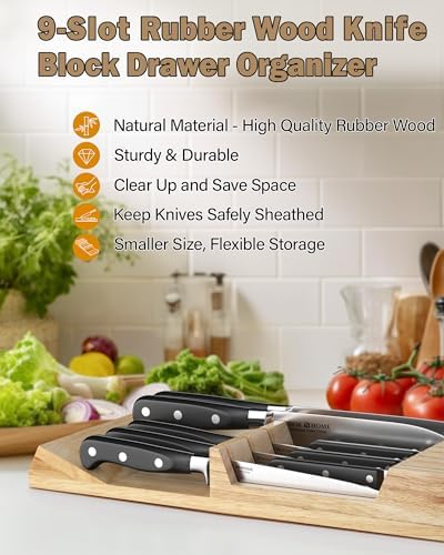 In-Drawer Knife Block Organizer