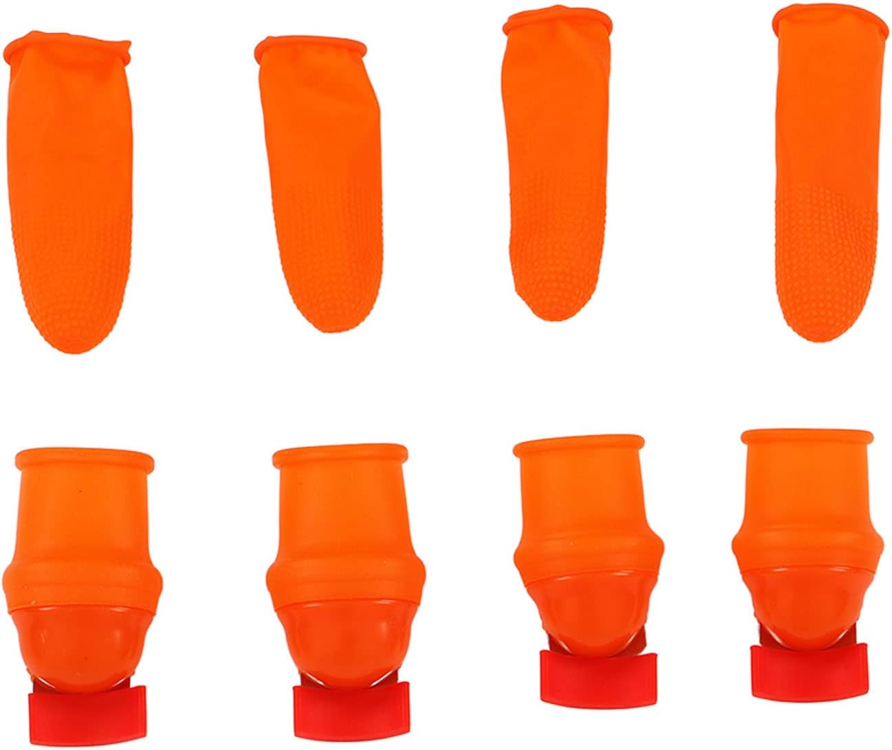 Ergonomic Silicone Thumb Knife Holder with Pepper Guard for Flat Knives