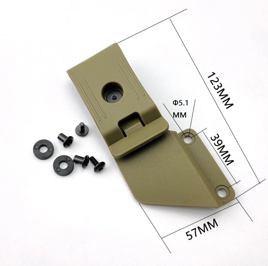 9-Piece 360-Degree Rotatable Clips for Kydex Sheath Knives