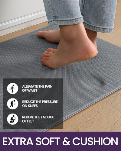 DEXI Anti Fatigue Kitchen Mat 17x59 Grey 1