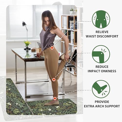 2-Piece Kitchen Rugs Set