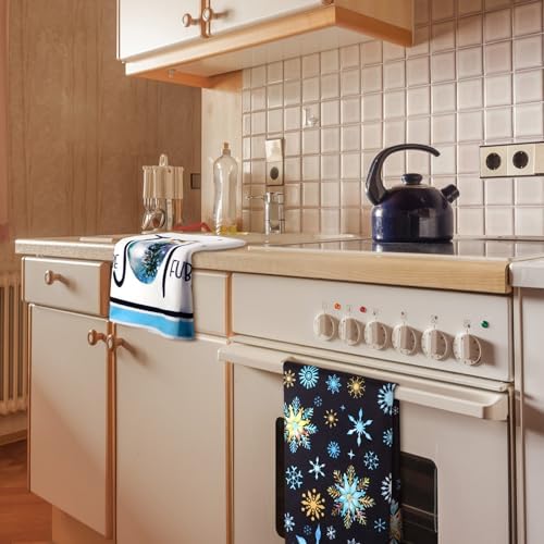 Bencailor 6-Piece Christmas Tree-Themed Kitchen Towels Set