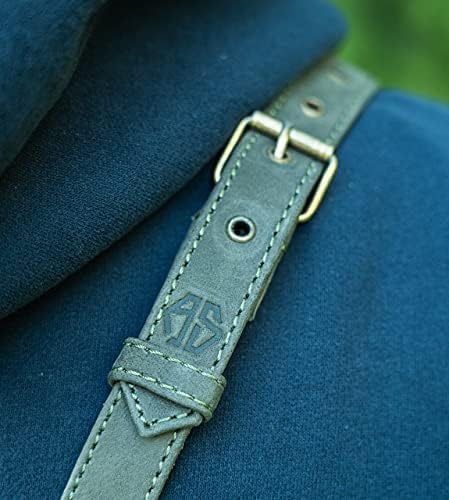 High-Quality Leather Knife Roll Bag for Chefs Olive-Green