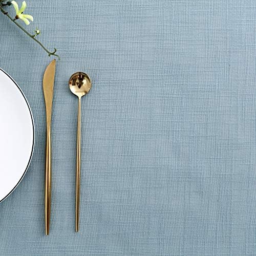 Maxmill Lux Faux Linen Tablecloth for Dining