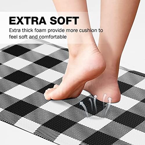 Anti-Fatigue Plaid Kitchen Mat
