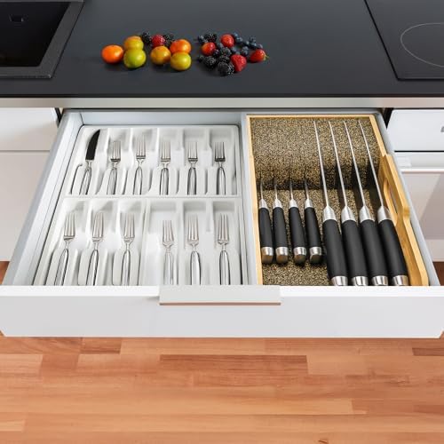 Bamboo Knife Organizer