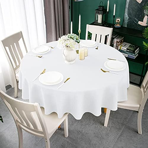 Round Tablecloth 60 Diameter White