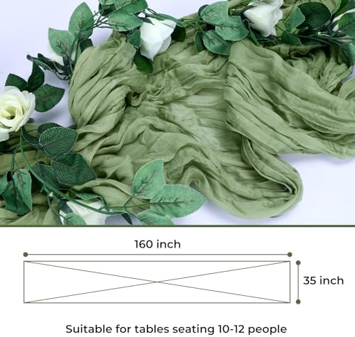 Charming Gauze Table Runner Set for Boho Style Events