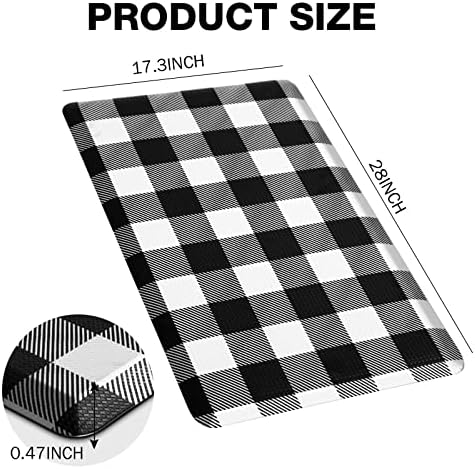 Anti-Fatigue Plaid Kitchen Mat