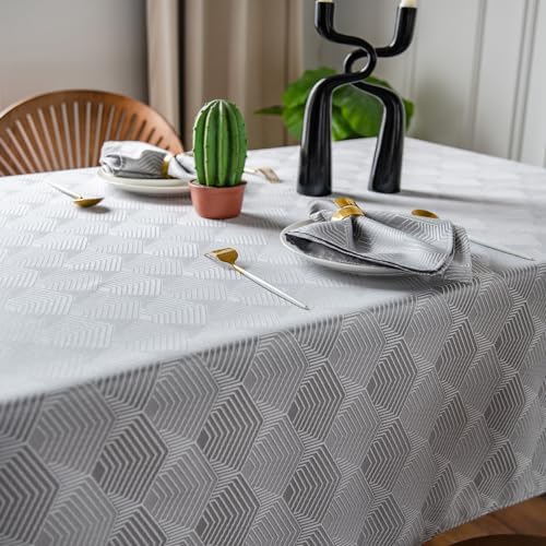 Classic Geometric Tablecloth for Summer