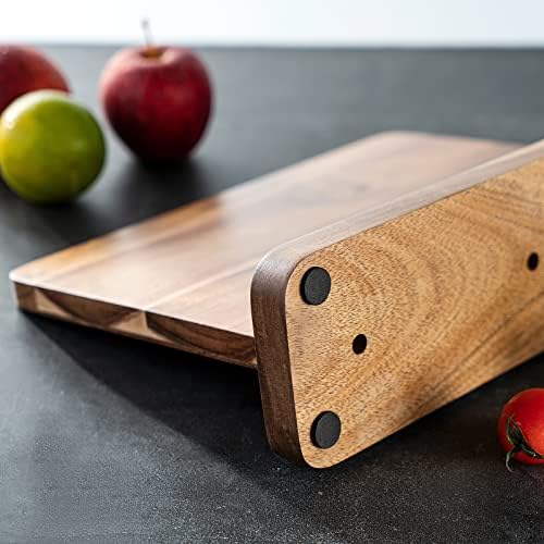 Magnetic Acacia Knife Block