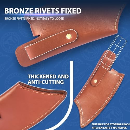 XYJ Leather Sheath Perfect Protection for 6-Inch Chef Knives