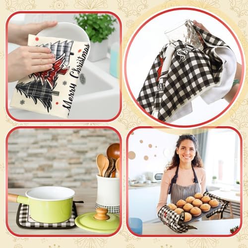 10-Piece Farmhouse Kitchen Set for Mom Daughter Black White