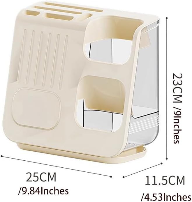 Vilemoon Kitchen Storage Racks with Knife Holder and Drain Tray