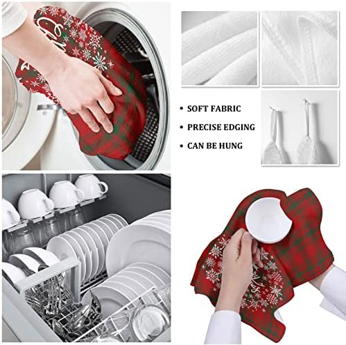 ZOE GARDEN Snowflake Kitchen Towels 2-PC