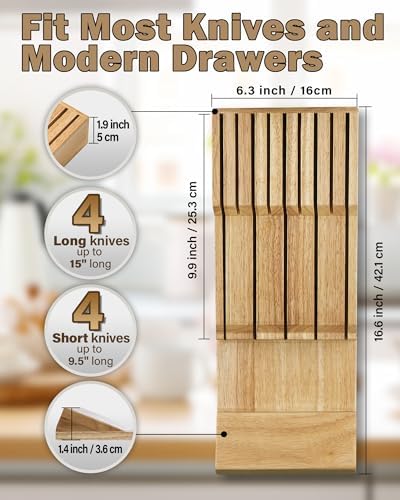 In-Drawer Knife Block Organizer