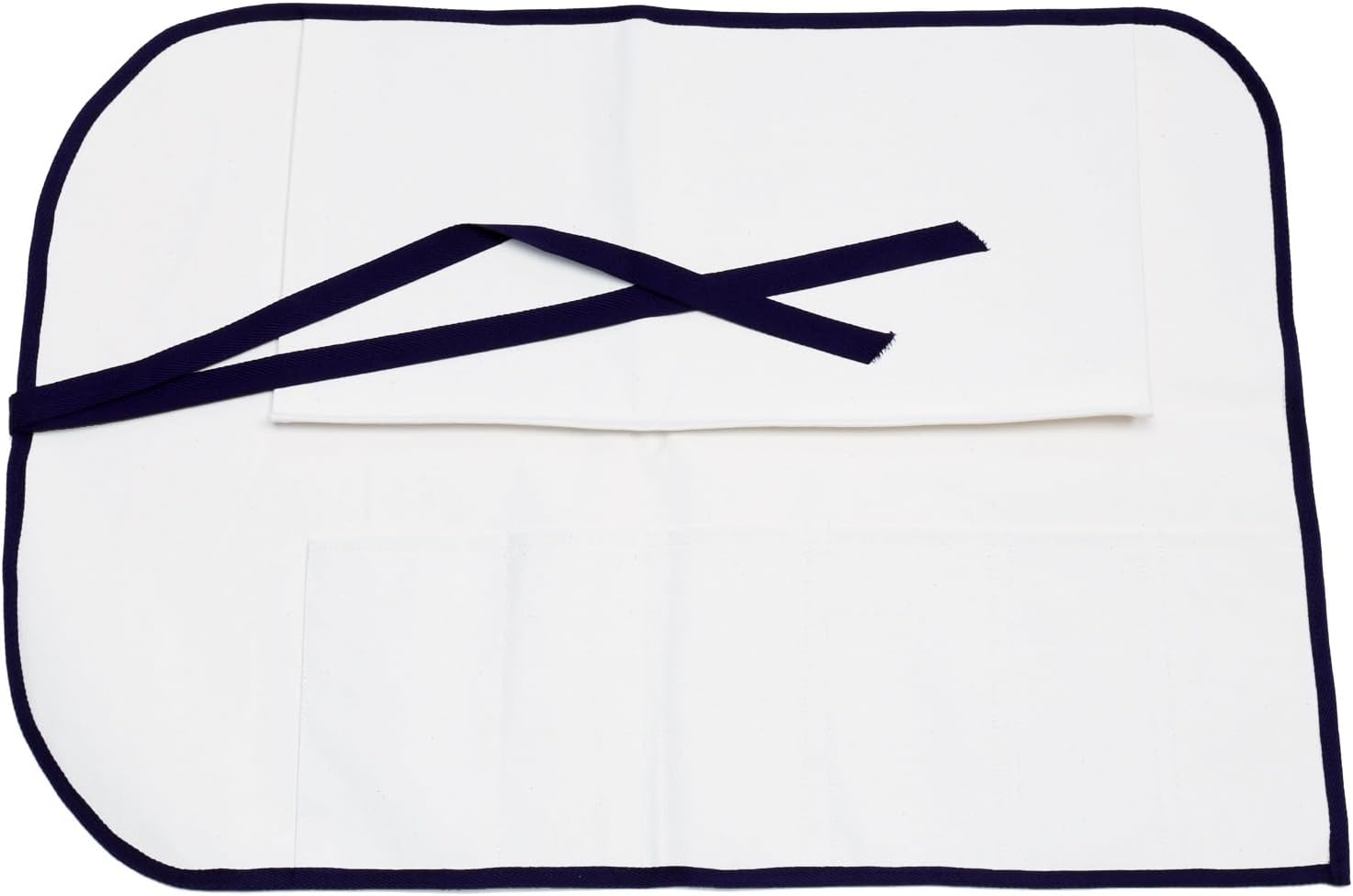 Yoshihiro Cotton Knife Pouch White 6 Slots
