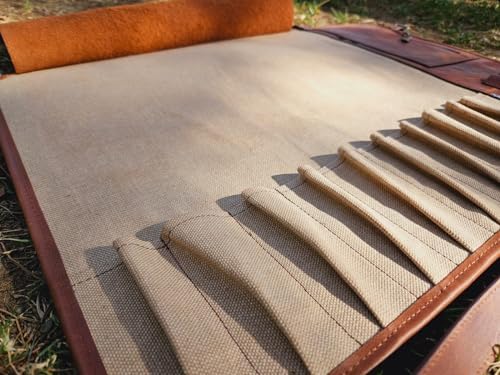 Premium Leather Chef Knife Storage Bag