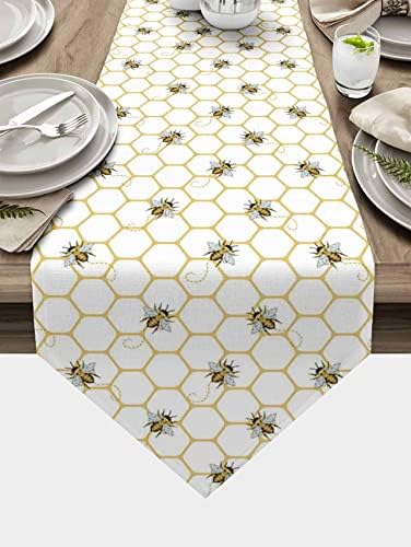 BABE MAPS Bee Table Runner 13x70in