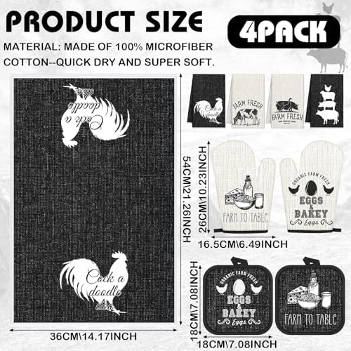 8 Pcs Farm Animal Kitchen Tools Set