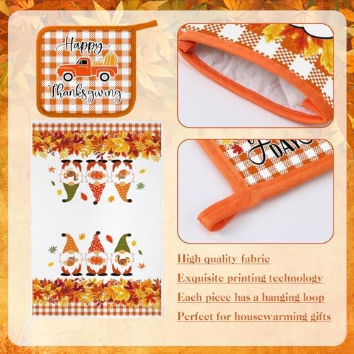 Leinuosen 6-Piece Fall Gnome Kitchen Set
