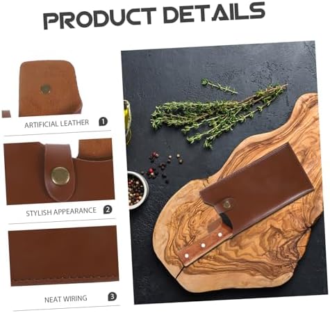 Kitchen Knife Artificial Leather Case Cutter Holder