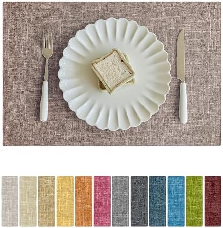 Bespoke Faux Linen Placemats for Durable Dining