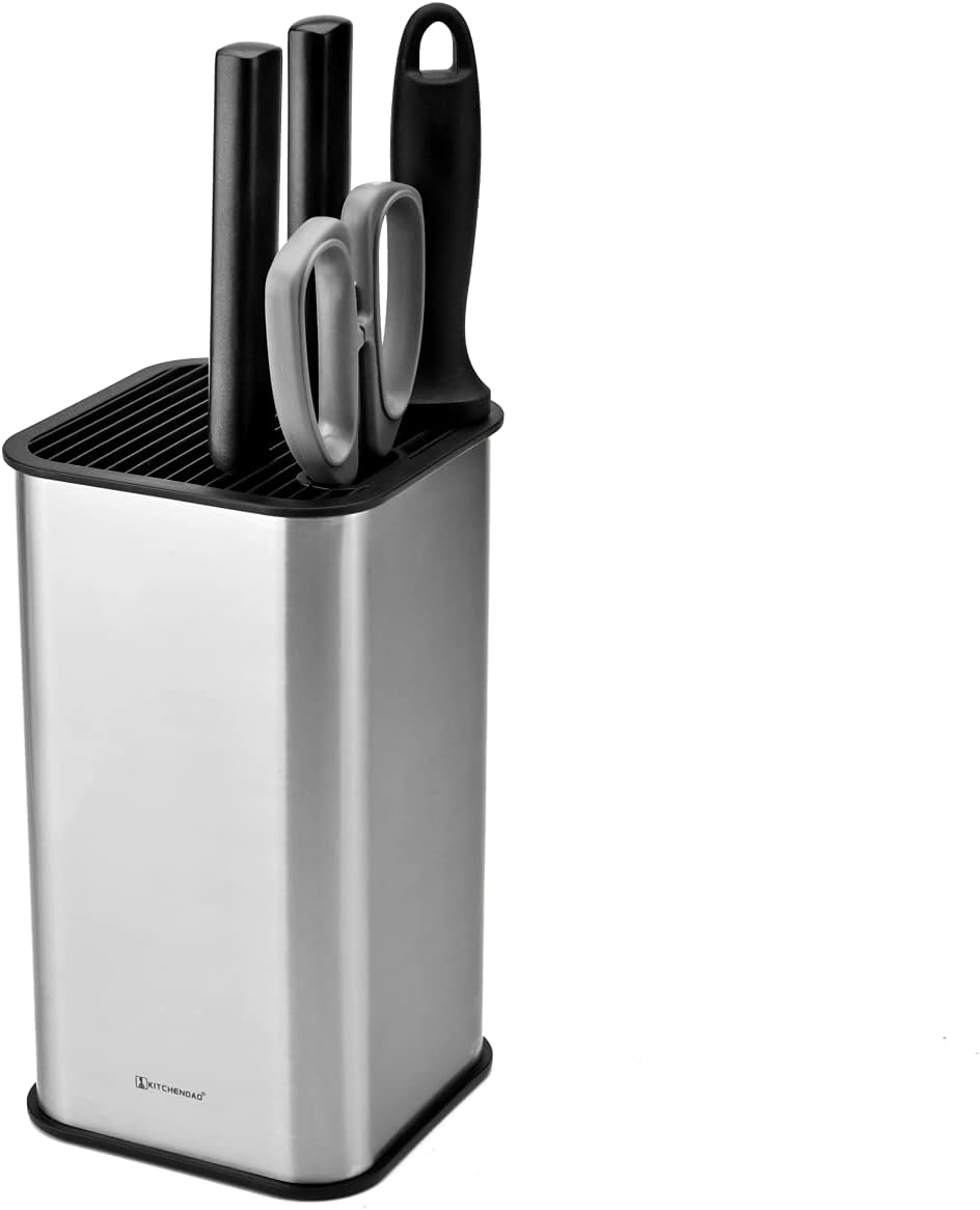 KITCHENDAO XL - Universal Stainless Steel Knife Block