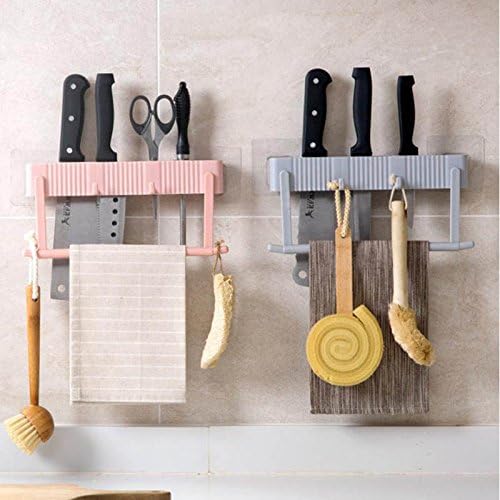 HandmadeTHshop Kitchen Ware Knife Holder Wall Mounted Pink