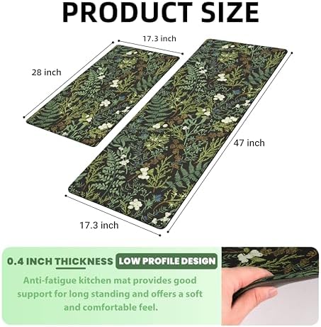 2-Piece Kitchen Rugs Set