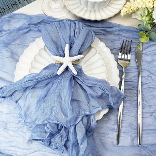 Wingfish Starfish Napkin Rings Set of 12 - Vivid Coastal Napkin Holder