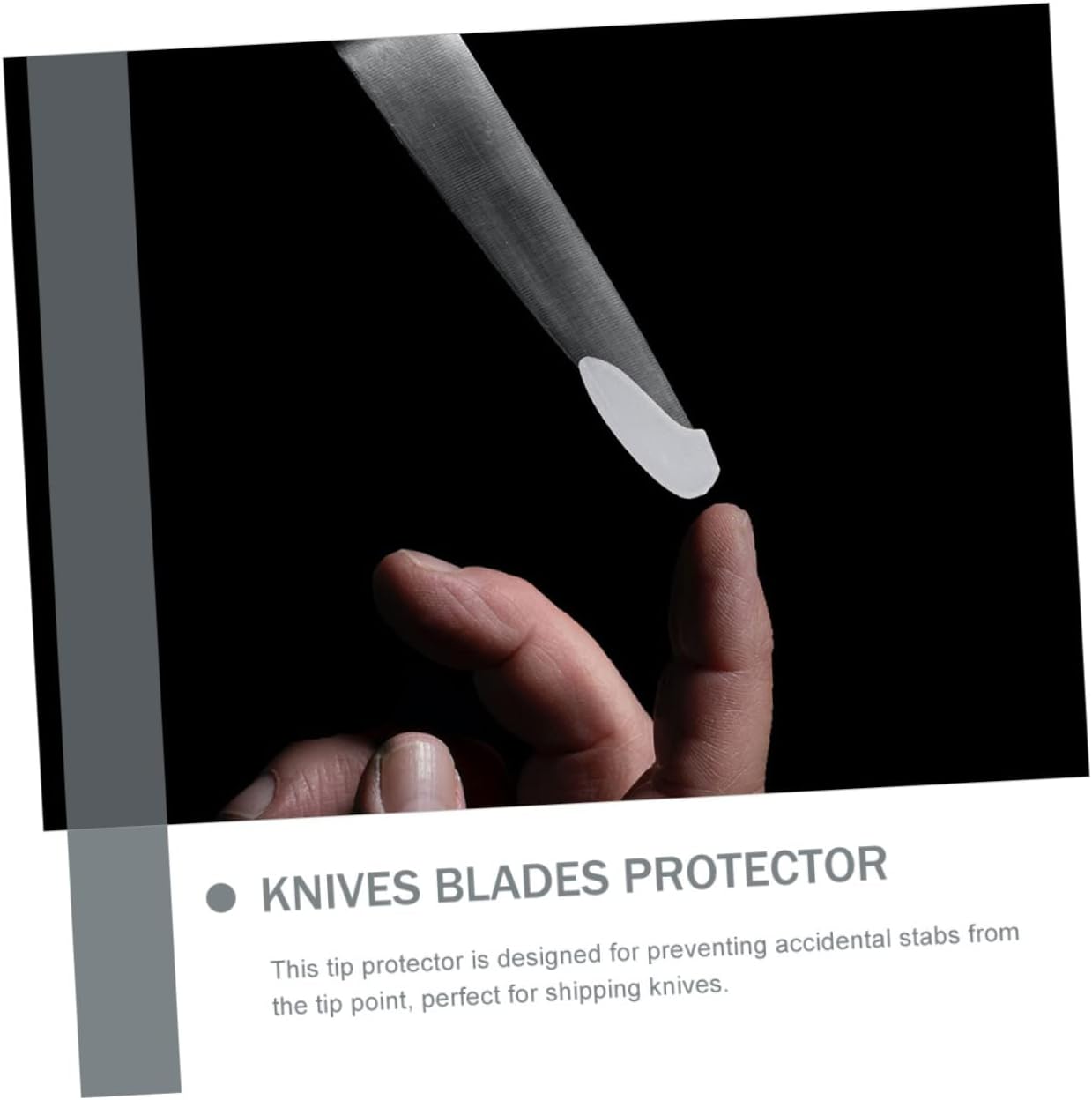 25-Piece Knives Tip Protectors CRILSTYLEO Plastic White Kitchen Savings