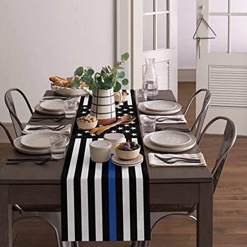 Durable Elegant Table Runner American Flag for Home Outdoor Use