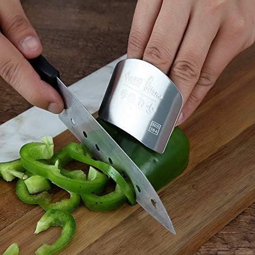 304 Stainless Steel Finger Guard Knife Protector for Kitchen Safety