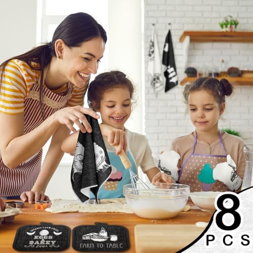 8 Pcs Farm Animal Kitchen Tools Set