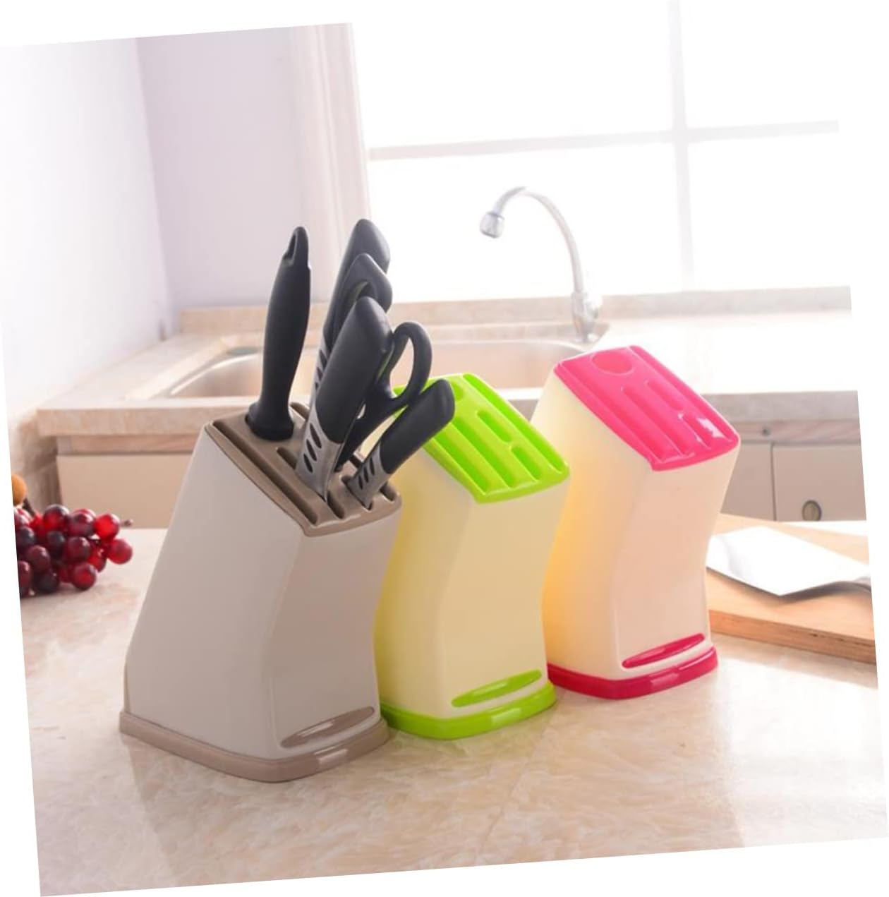 Ficus Tree Style Knife Holder with Non-slip Base