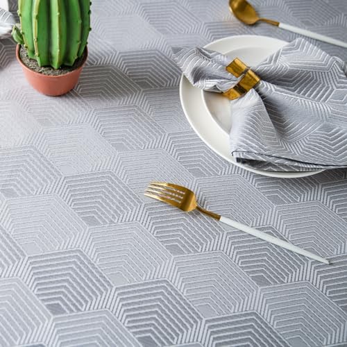 Classic Geometric Tablecloth for Summer