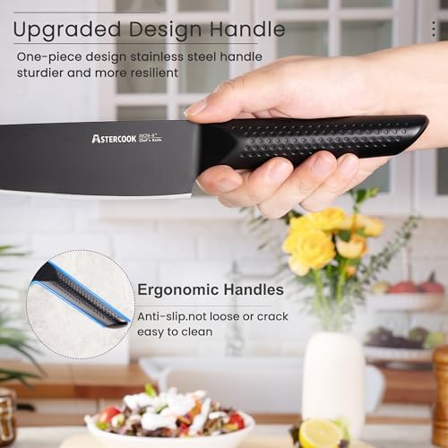 Astercook 15-Piece Chef Knife Set with Block