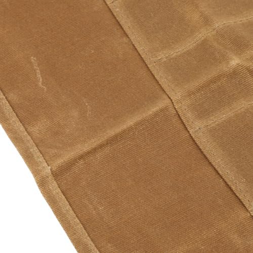 Lizealucky Chef Knife Roll Bag Portable 7 Slots Khaki