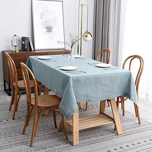 Maxmill Lux Faux Linen Tablecloth for Dining