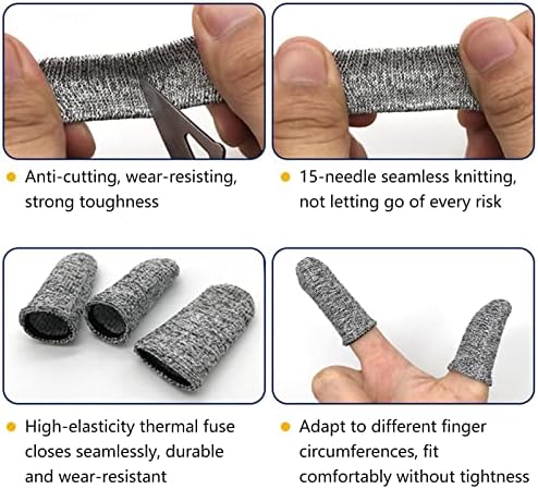 ZOCONE 6 PCS Cut Resistant Finger Guards Set