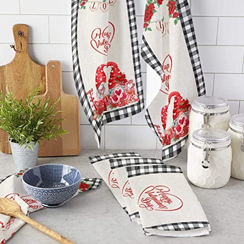 Rustic Love Gnomes Kitchen Towels