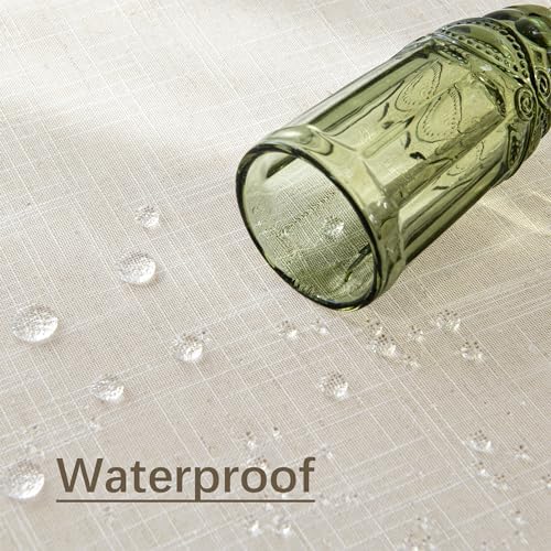 60x102 Linen Tablecloth - Water Resistant