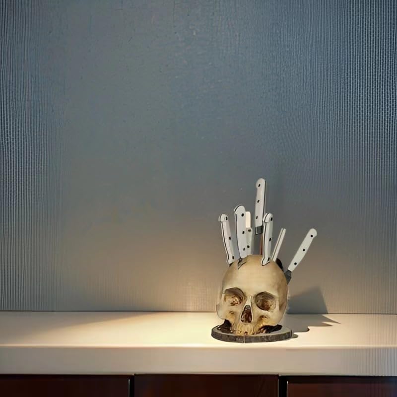 Gerrit Scary Skeleton Kitchen Knife Holder Halloween Frightening Fun